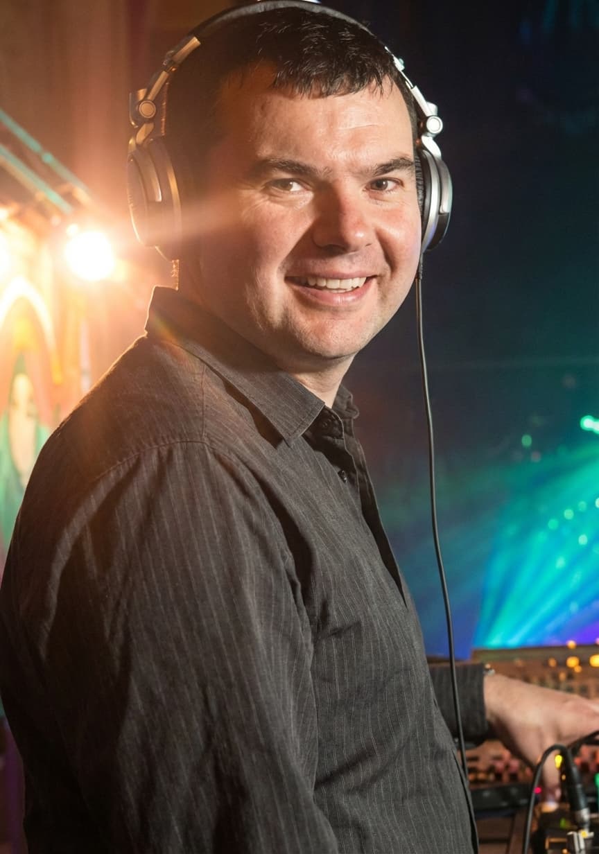 Alan Geraghty, wedding DJ, portrait